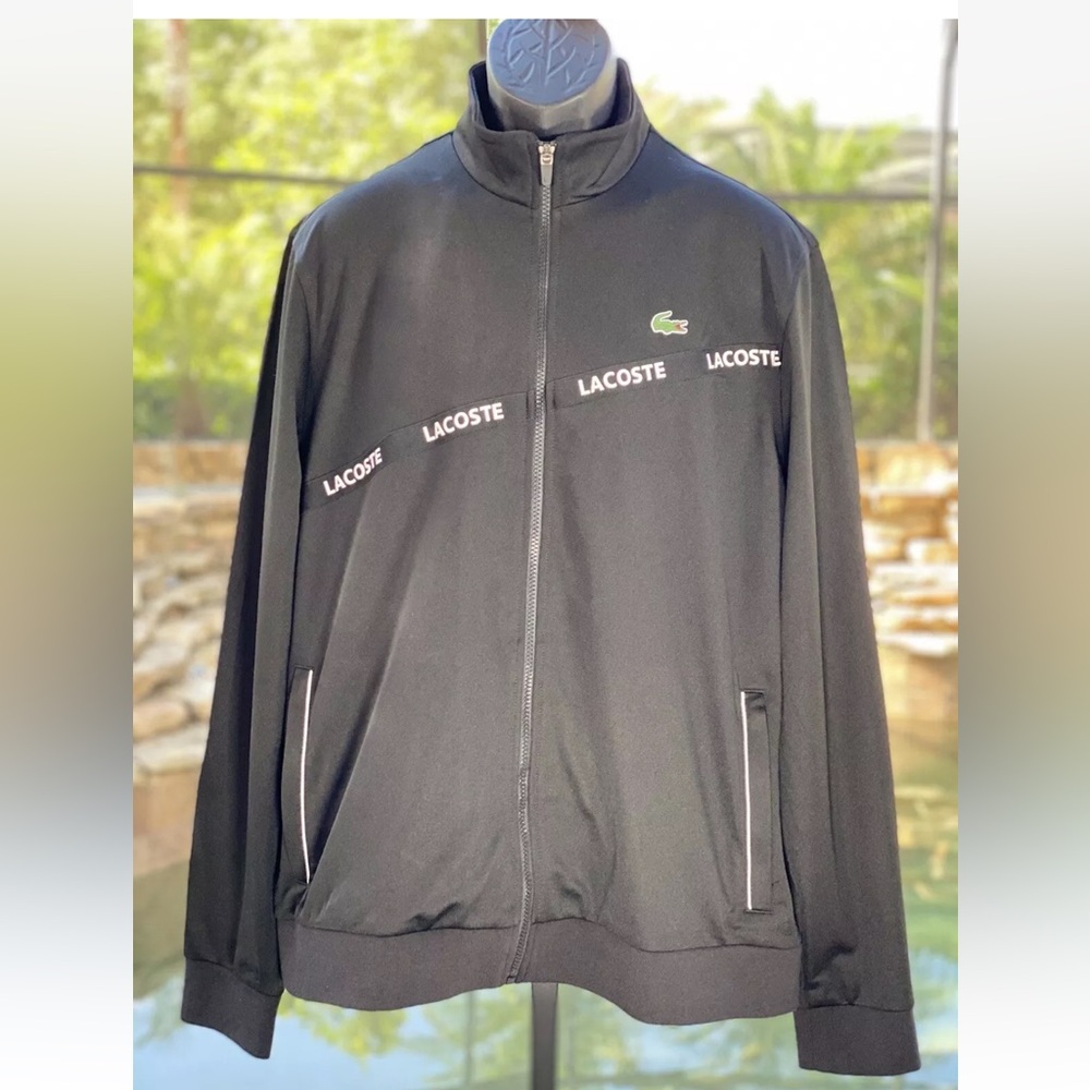 LACOSTE SPORT SIGNATURE BAND PIQUÉ‎ ZIP JACKET (XXL)